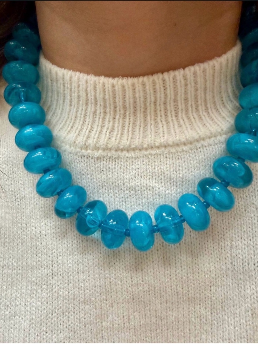 Chunky Beaded Statement Necklace